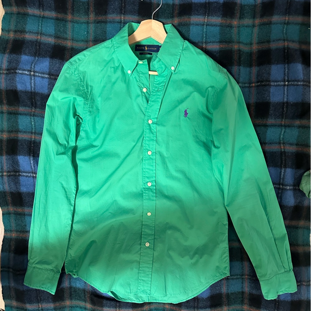 Polo Ralph Lauren Green Dress Shirt Men’s Small